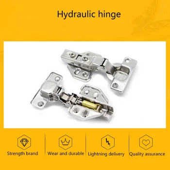 

4 Pcs Stainless Steel Soft Slow Close Cabinet Door Hinges Hydraulic Hinges Damper Buffer ALI88