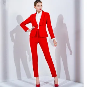 Women's Office Business Suitspants Work Wear Uniform Styles Slim Ladies Sexy Pant Suits