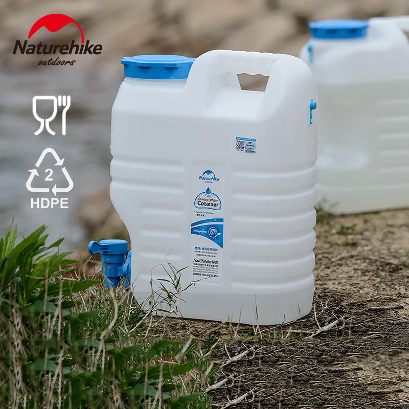 Naturehike 10L 12L PE Food grade bucket BPA free Firm Portable water