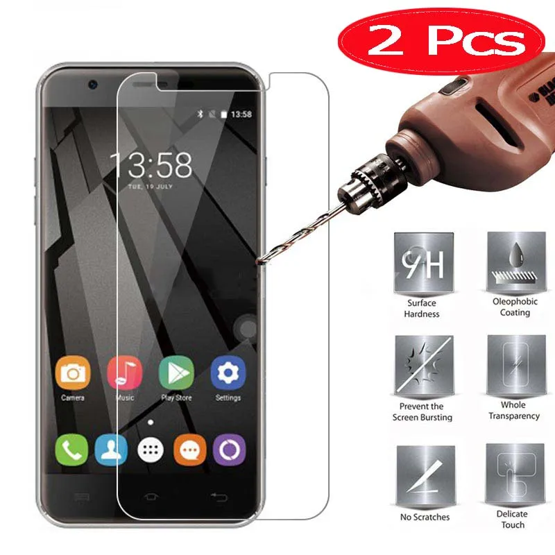 2 шт. hopelf закаленное стекло для Oukitel U7 Max защита экрана на телефон пленка макс. |