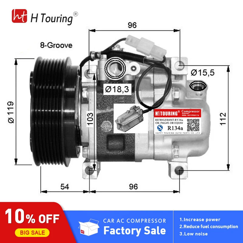 21For ac compressor mazda 3 6 2.2L 2008-2015 ac compressor GAM661K00 GDB161450 H12A0CA4JE H12A1AQ4HE