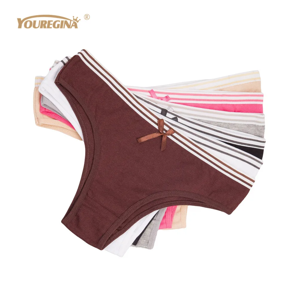 

YOUREGINA Woman Underwear Seamless Underwear String Bikini Panties Period Underwear Bragas Mujer Sexy Thongs for Women 6pcs/set