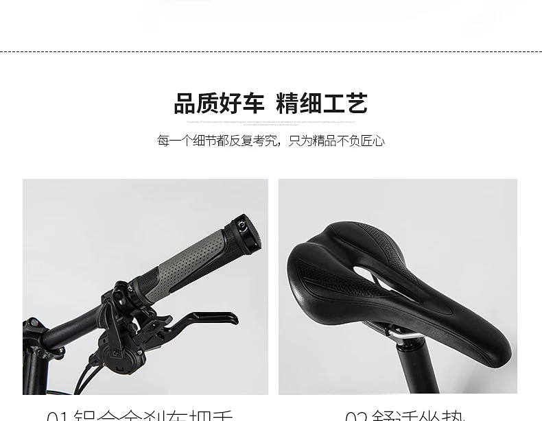 Sale TDJDC D20, 20" 3 Gear No-Chain Folding Road Bike, Sport Bicycle, Shaft Drive Bike, Light Weight Aluminum Alloy Frame 23