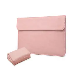 Сумка для ноутбука чехол для Macbook Air 13 дюймов с сумкой питания розовая кожа