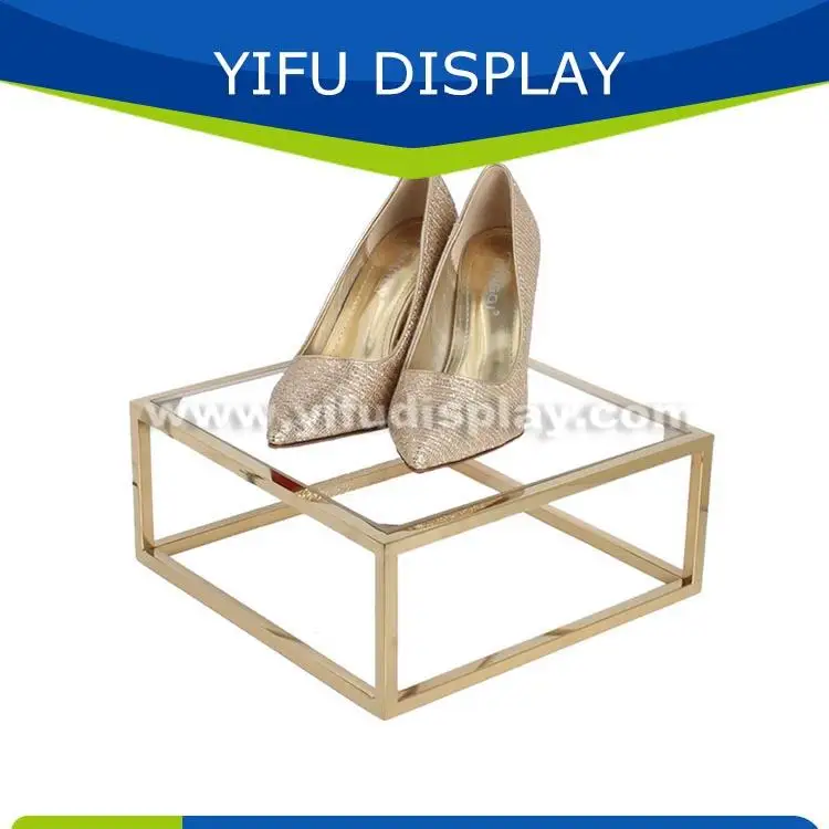 Customized Metal Retail Shoe Rack Display, Shoe Display Shelves, Shoe