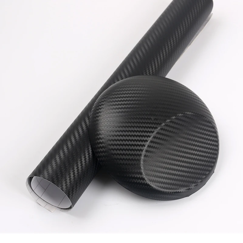 US $188.18 3D Carbon Fiber cool car wraps folie auto with Air Bubble 152x30mroll Black