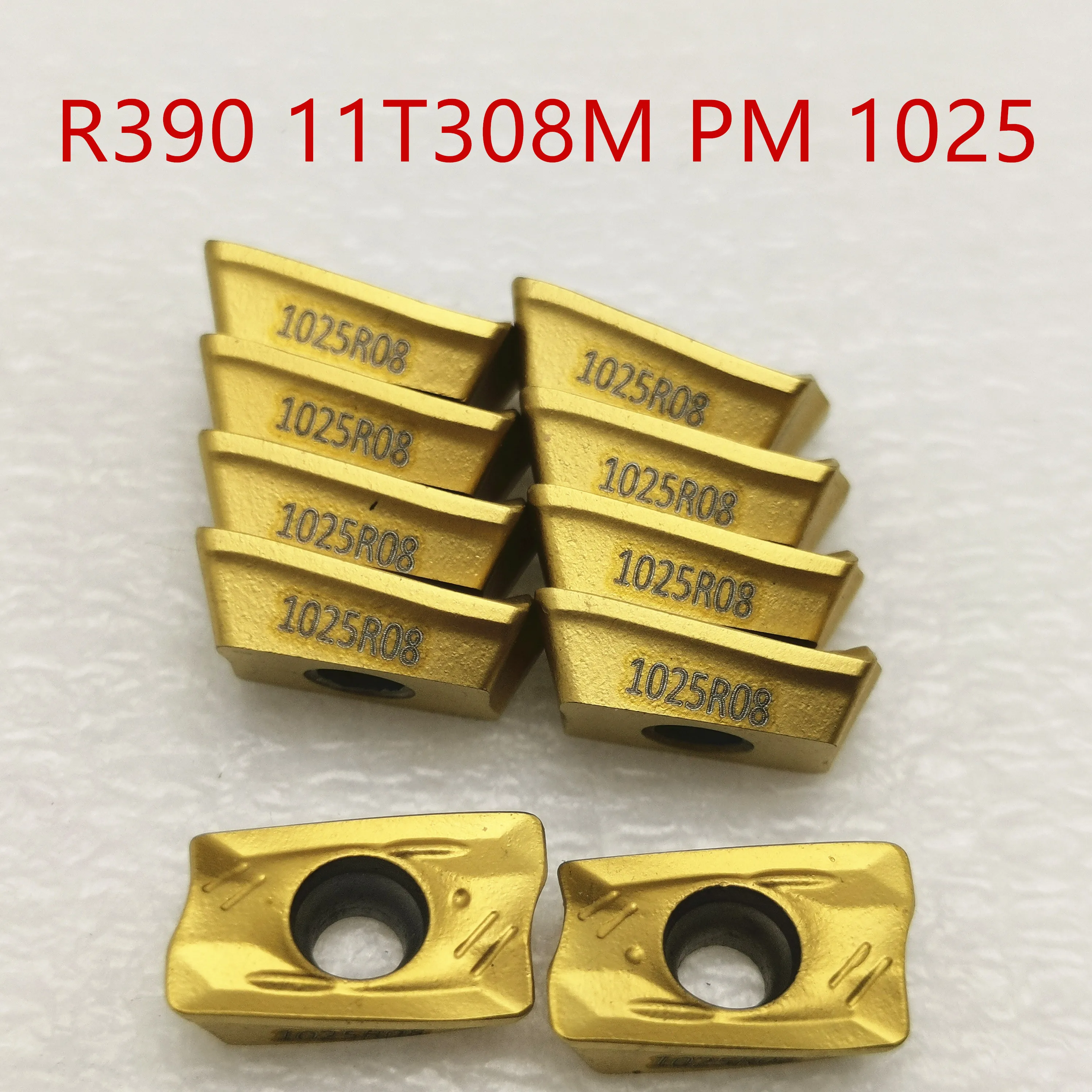 

lathe tool R390 11T308M PM 1025 carbide inserts turning tool for indexable end milling cutter machine face milling cutting tool