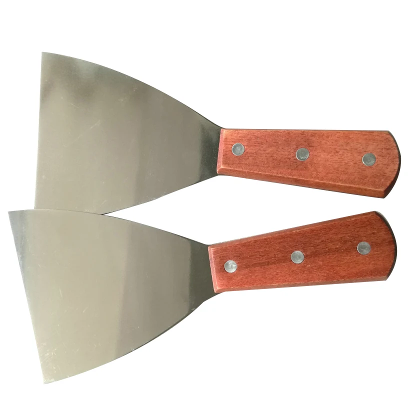 

high quality 1 pair spatula wood handle for fried ice cream machine 2pcs shovel wood handle spatula food shovel/scoop/spader