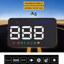 Универсальный 3,5 дюйма A5 gps HUD Дисплей км/ч миль/ч Multi-цветной цифровой экран Скорость o скорость Предупреждение сигнализации Head-up Дисплей