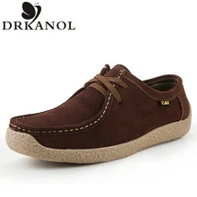 Genuine Leather Mens Flats Shoes 2016 Spring Autumn High Quality Fashion Comfortable Soft Skid Casual Oxford