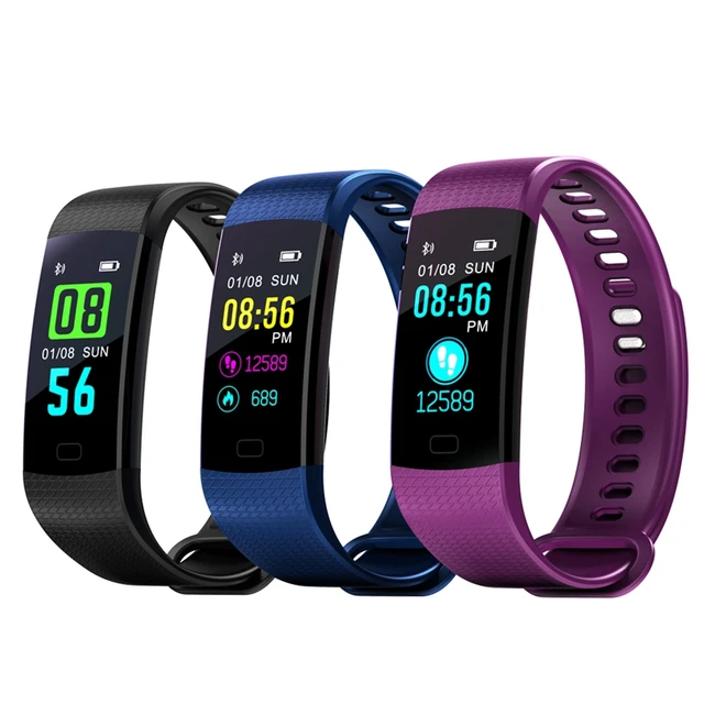 y5 smart wristband electronics bracelet color lcd watch activity app