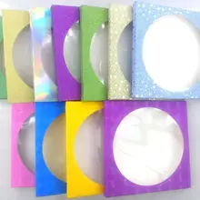 5 шт./лот квадратная упаковочная коробка для 7 пар ресниц пустые ресницы бумажная посылка коробка разноцветные ресницы DIY сияющая упаковочная коробка