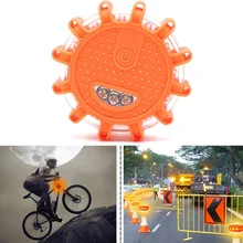 Шт. 1 шт. 15* светодио дный светодиодный аварийный фонарь красный Дорожный фонарь магнит мигаПредупреждение ночные огни придорожный диск Маяк для автомобиля Грузовик Лодка