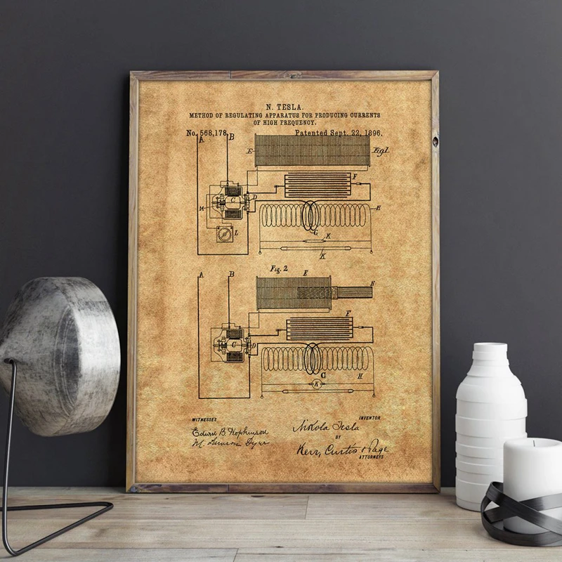 For Tesla Poster Canvas Print