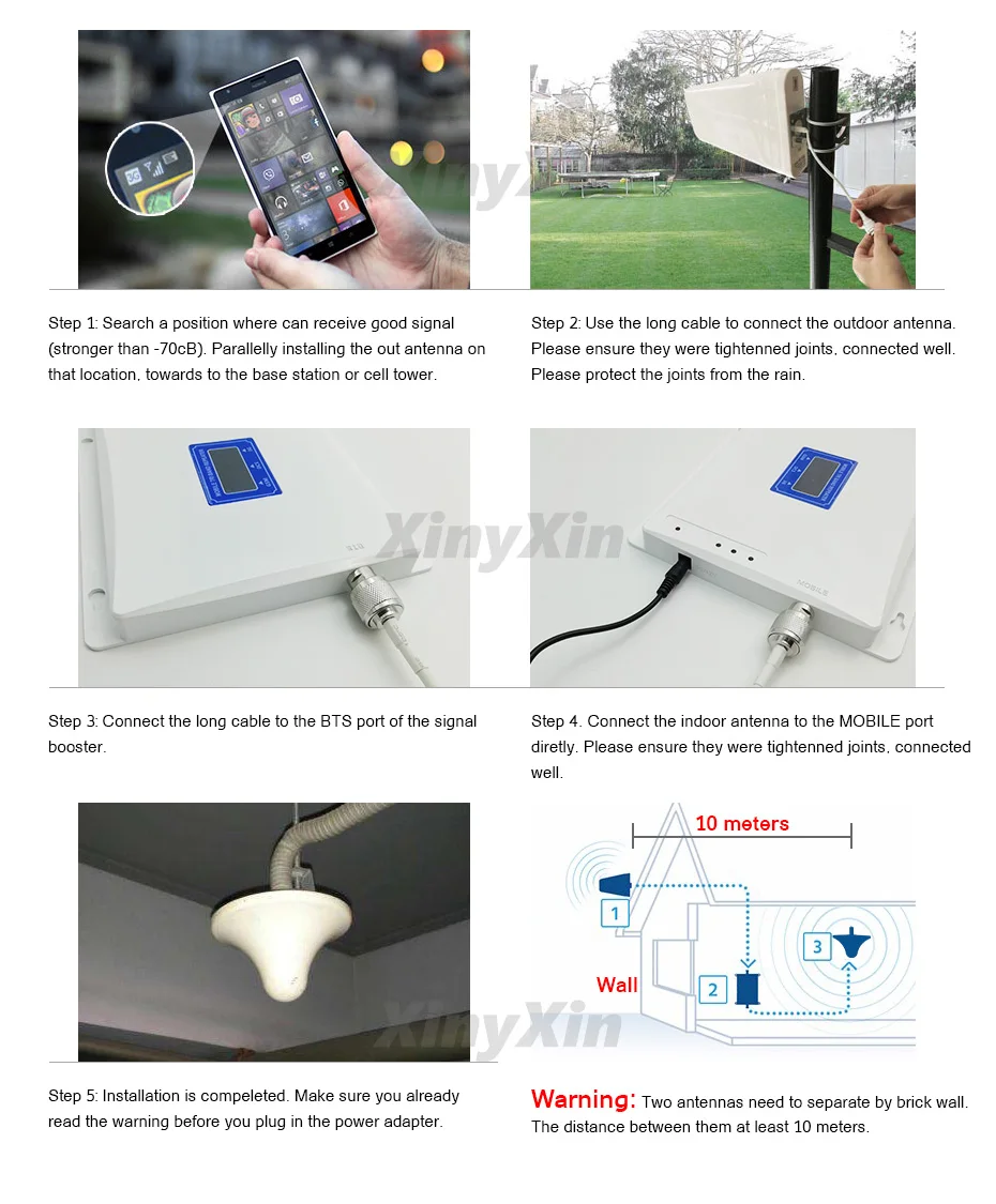 lte Booster discount XINYXIN Amplifier UMTS Mobile Signal Repeater 2g gsm Kit 900 2100 1800 Phone Cell 1800mhz Cellular 3g 4g Last 10 lte Booster discount XINYXIN 10
