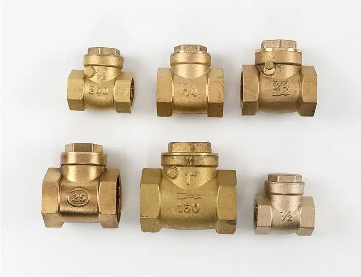 

Brass Non-return Swing Check ValvePrevent Water Backflow Internal thread with Rubber pad DN15/20/25/32/40/50