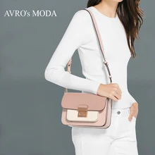 Бренд AVRO MODA, женская сумка из натуральной кожи, роскошные сумки для женщин, дизайнерские сумки через плечо, маленькая сумка-мессенджер