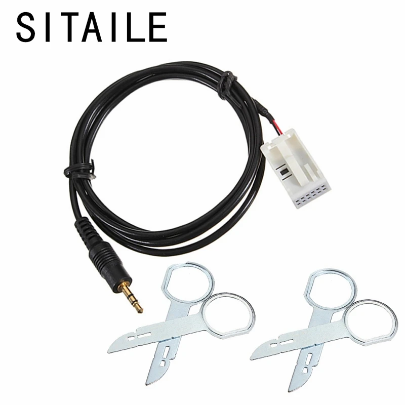 

SITAILE 3.5mm 6000 CD AUX In Input Adapter Cables for Ford Focus C-MAX Mondeo Fiesta+Sent Free Radio Removal Keys