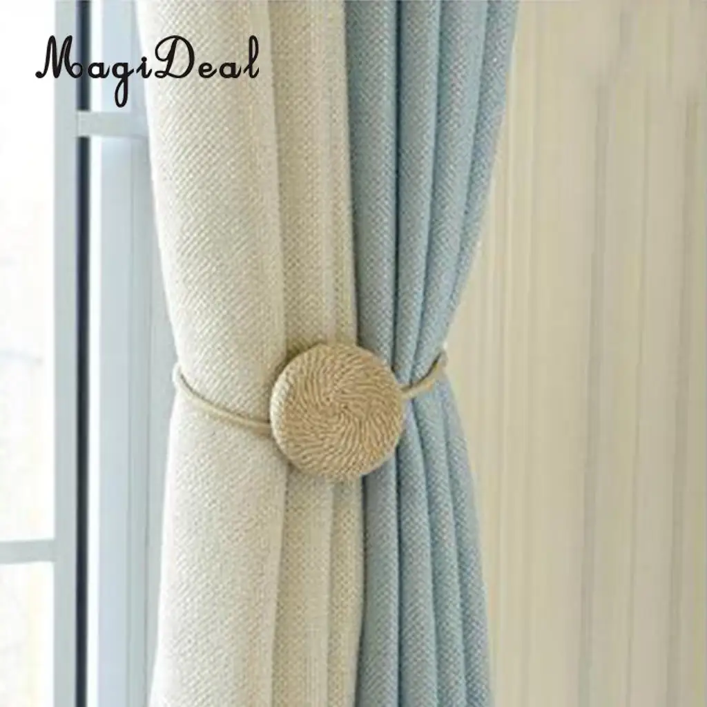1 Pair Magideal Nordic Simple Style Magnetic Curtain Blind Buckkle Clips Tiebacks Holder