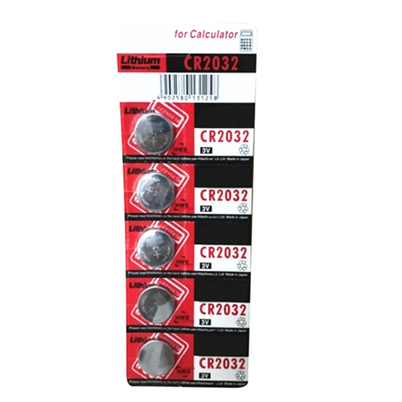

5pcs/lot CR2032 3V BRAND NEW CR2032 ECR2032 Button Batteries make in Japan 3V Free Shipping