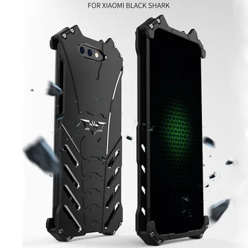 

For Xiaomi Black Shark Case R-JUST Batman Luxury Aluminium Metal Case For Xiaomi Black Shark Phone Cover Coque mi BlackShark