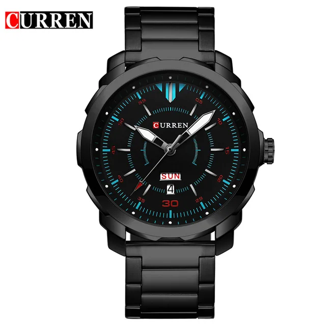 Curren часы мужские Топ бренд класса люкс relogio masculino кварцевые модные Erkek Kol Saati 8266