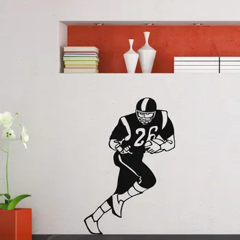 

WALL DECAL VINYL STICKER GYM SPORT RUGBY AMERICAN FOOTBALL PLAYER