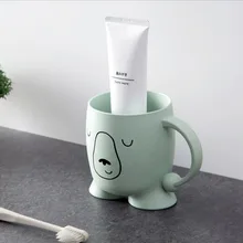 Милый мультфильм простая пара пластиковая Бытовая Чистящая чашка творческая чашка для чая цилиндрическая чашка зуба для дома