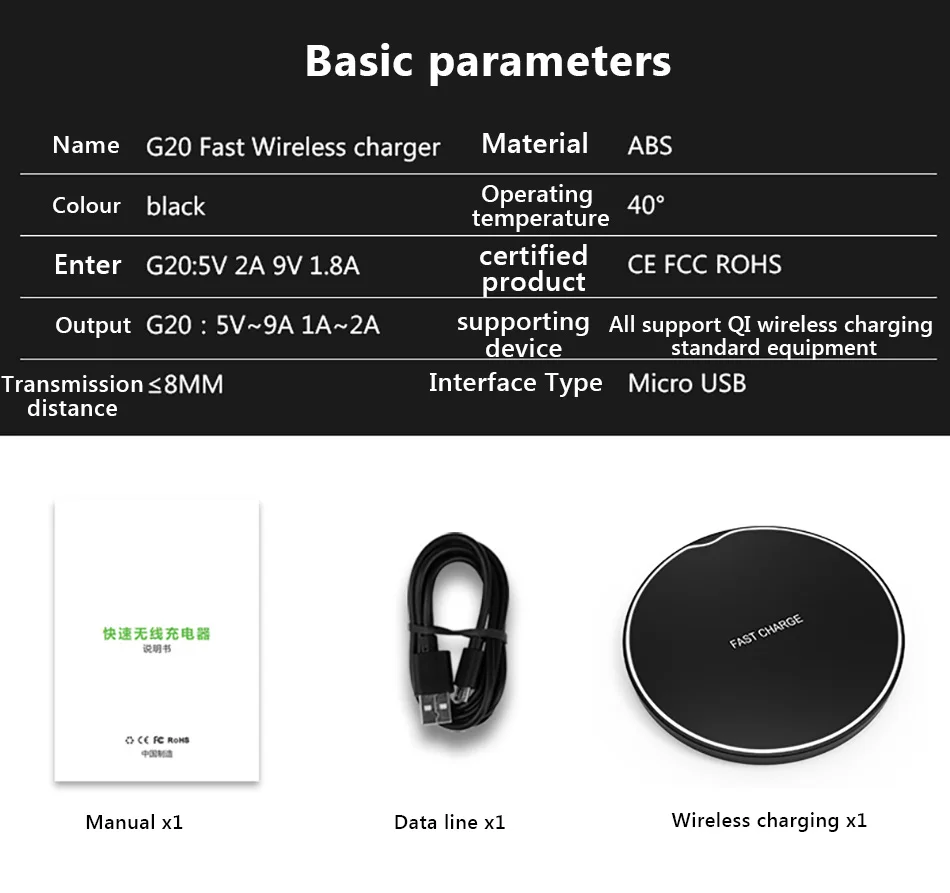 !ACCEZZ 10W Fast Qi Wireless Charger For iPhone X 8 Plus For Samsung Galaxy S9 S8 Plus S7 S6 Edge Wireless Charging 5W For Nokia (14)
