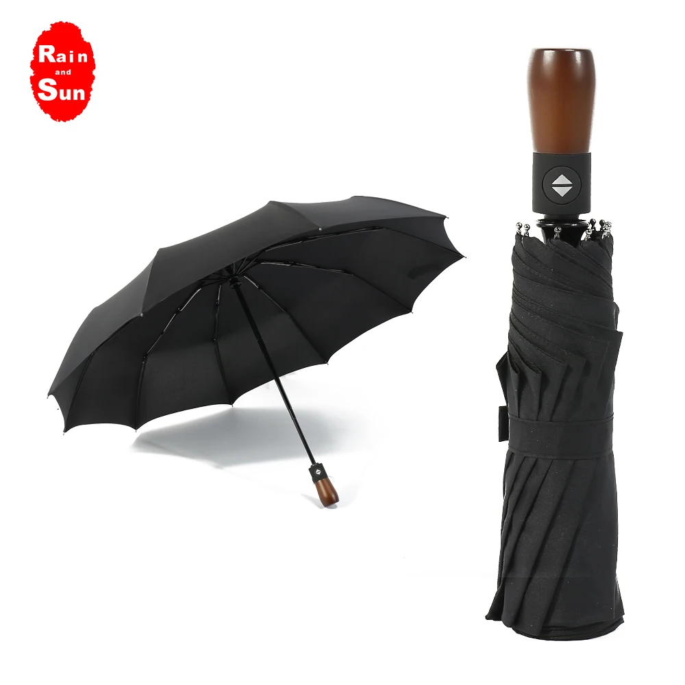 Rain And Sun Automatic Folding Umbrella High Quality Windproof folding