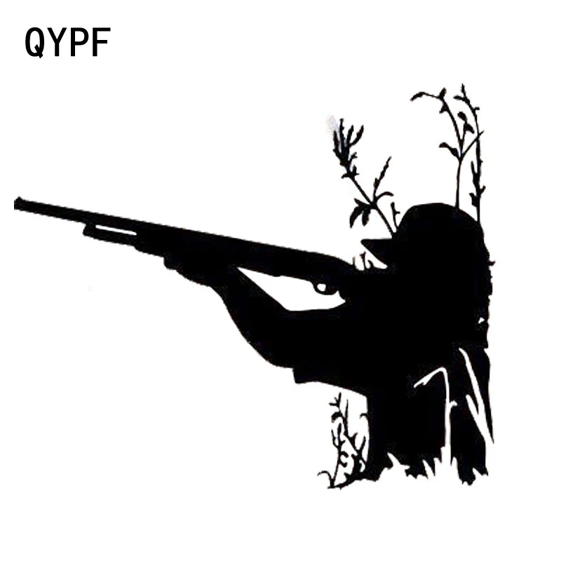 QYPF 13 8 см * 11 5 модные съемки забавные охотничьи автомобильные наклейки наклейки|car