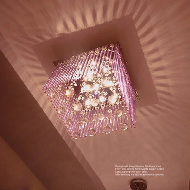 Ceiling Lamp Beautiful Romantic Pink Lilac New Girl Room