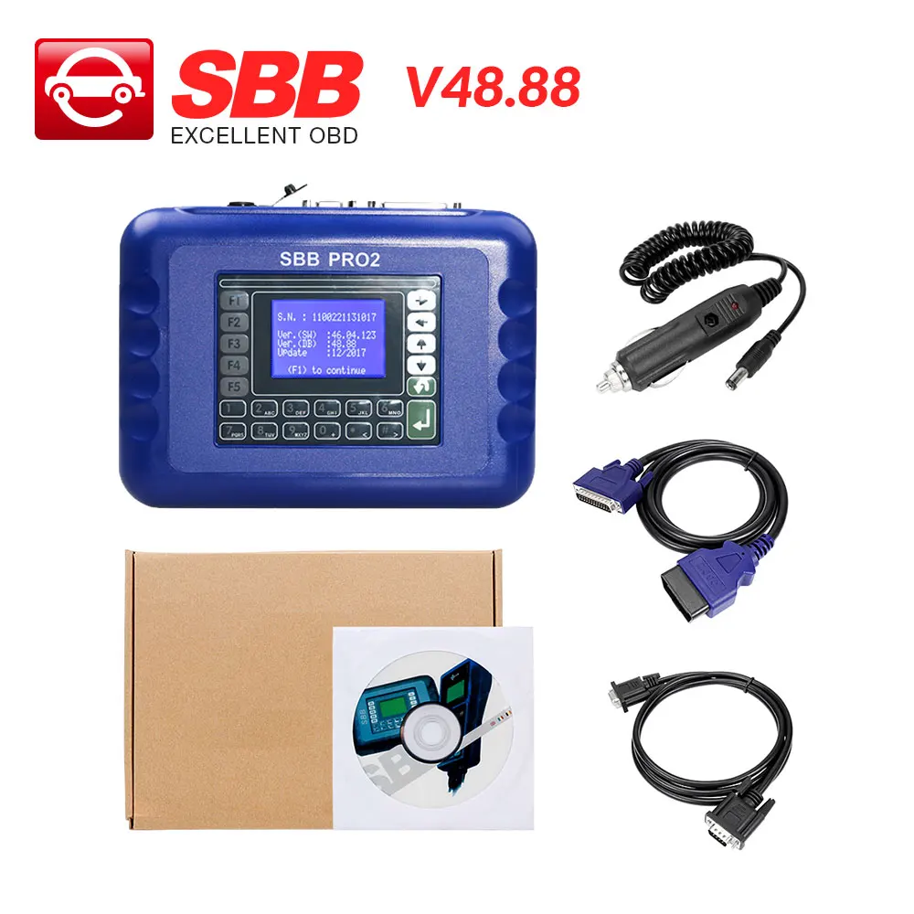 

SBB PRO2 V48.88 Key Programmer Auto Key Programmer Multi-language Immobilizer Copy Transponder Chip replace SBB V46.02 v33.02