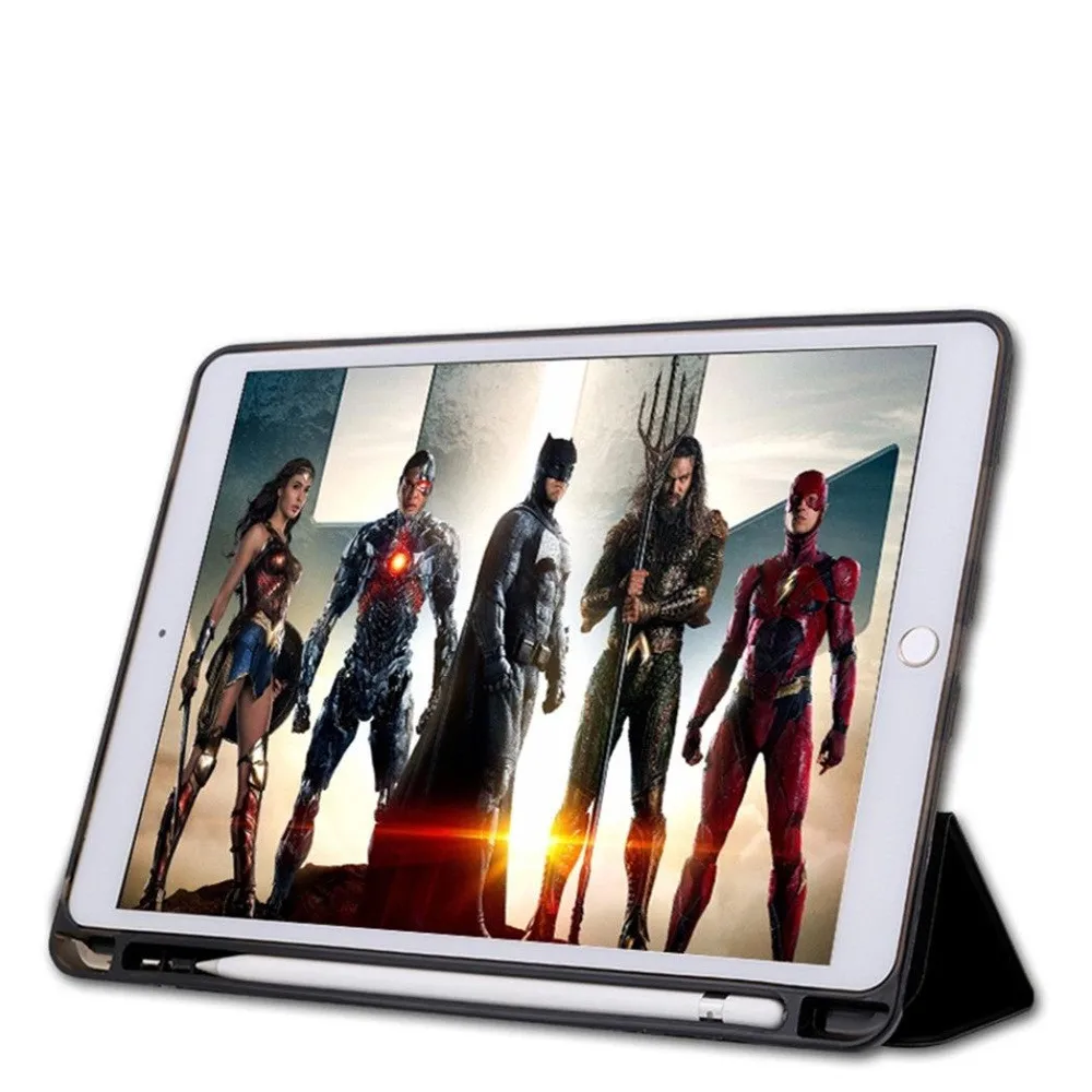 Силиконовый чехол для iPad 9 7 дюйма 2018 с держателем карандашей Apple тонкий
