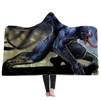 

EHOMEBUY New Arrival 3D Blankets 3D Printing Superhero Muscle Home Adults Wearable Hooded Blankets Winter Warm Hooded Blankets