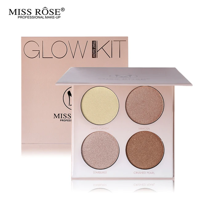 Miss Rose Professional Glow Kit Bronzer and Highlighter Makeup Set Face