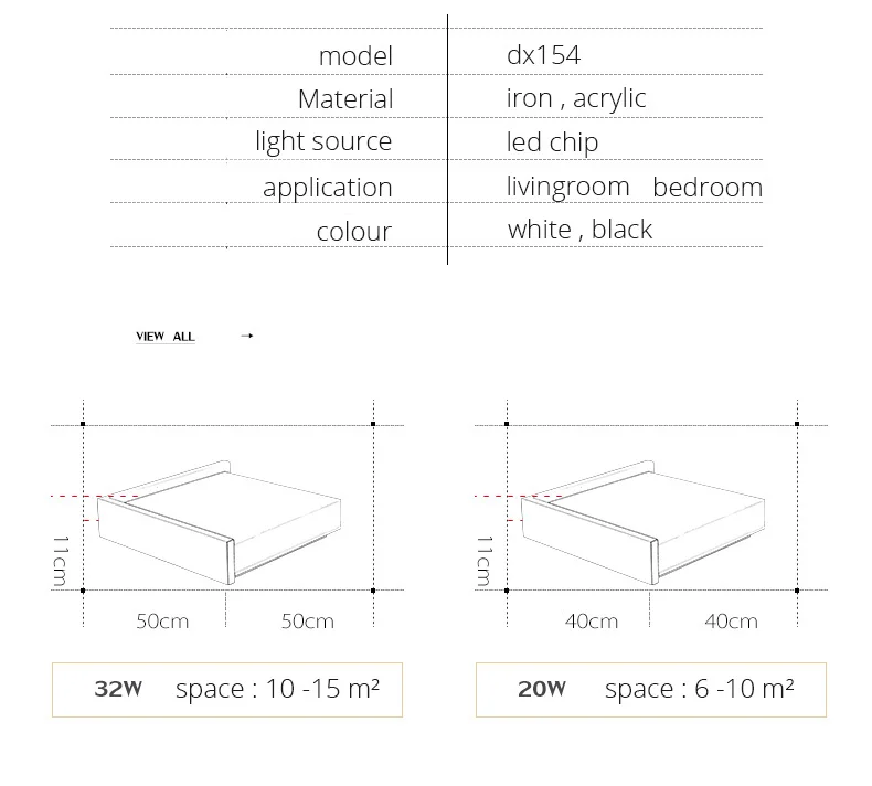 DX Modern Led Ceiling Light Square (7)