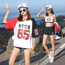 Купальный Женский комплект из трех предметов консервативный сексуальный южнокорейский большой размер горячий весенний модный плоский угловой купальник