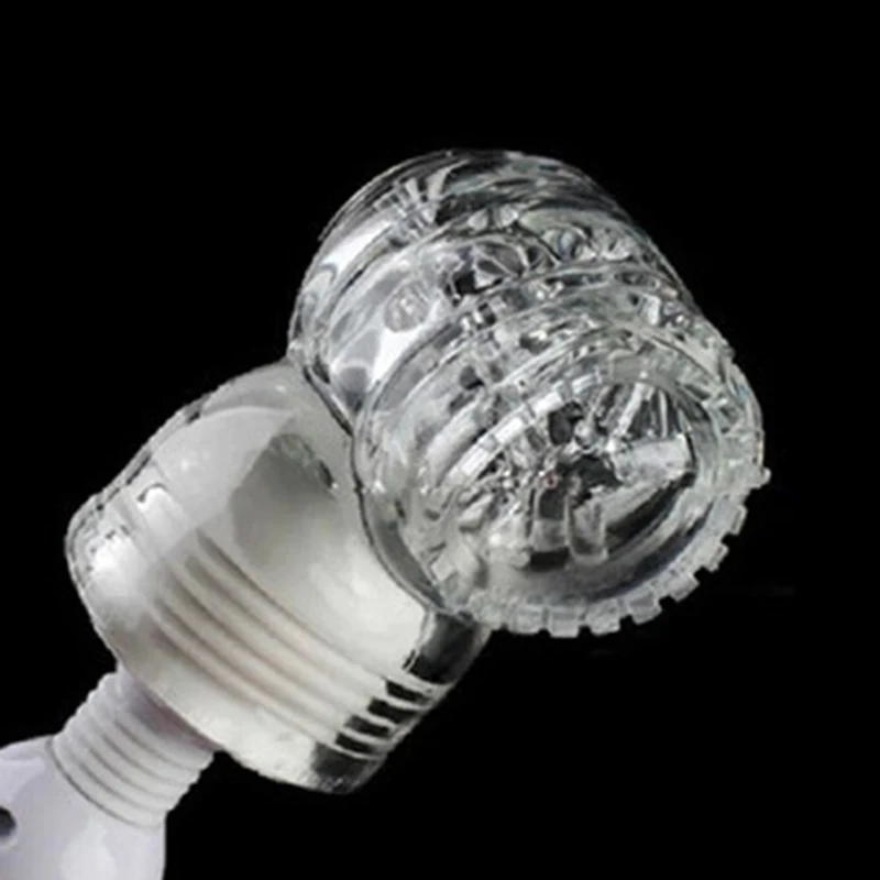 ORISSI-Sex-Toy-Wand-AV-Massager-Cap-Masturbator-for-Men-AV-Massager-Head-Transparent-Male-Masturbation