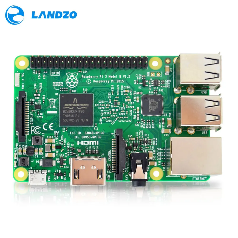  Raspberry Pi 3 Model B Board 1GB LPDDR2 BCM2837 Quad-Core Ras PI3 BPI 3BPI 3 B with WiFi&Bluetooth