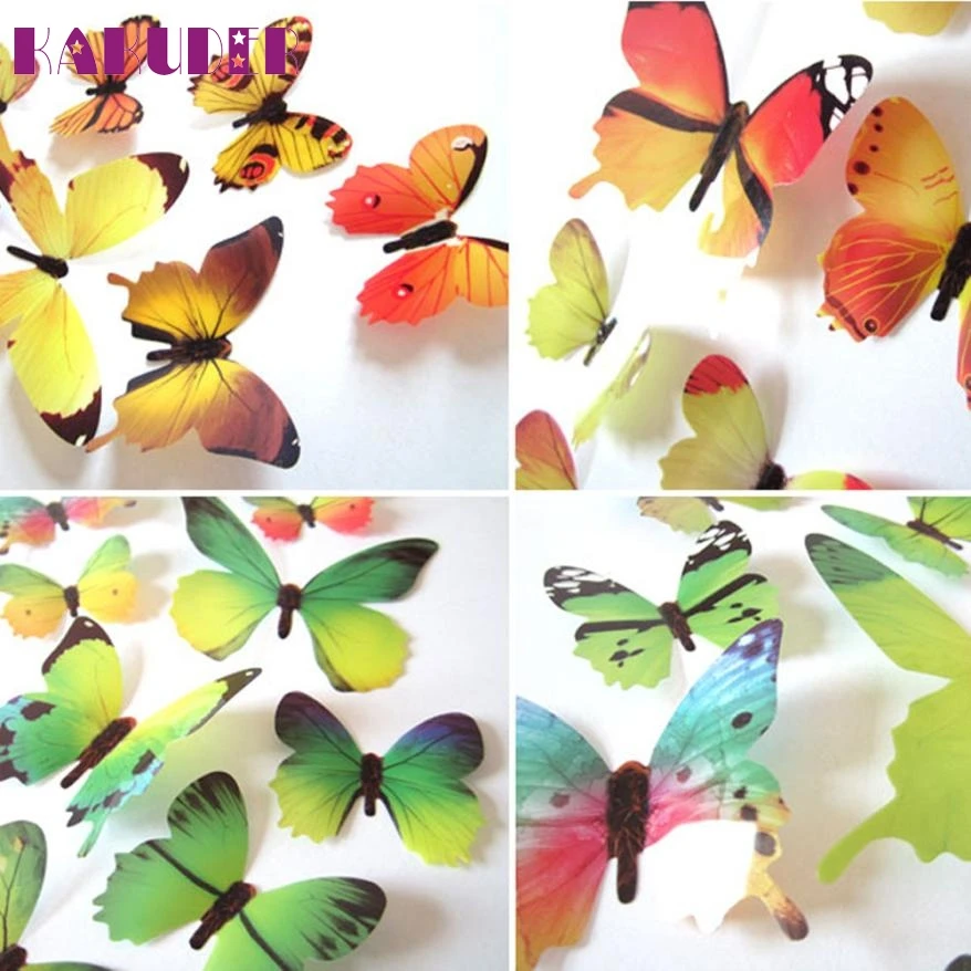 1 مجموعة 3d pvc فراشة ملصقات الحائط 12 قطع diy ملصقات الفراشة ديكور المنزل ديكورات غرفة جديدة feb15 1 مجموعة 3d pvc فراشة ملصقات الحائط 12 قطع diy ملصقات الفراشة ديكور المنزل ديكورات غرفة جديدة feb15