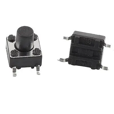 

Мгновенный тактовый сенсорный кнопочный переключатель SMD поверхностное монтаж SMT 6x6x7 мм