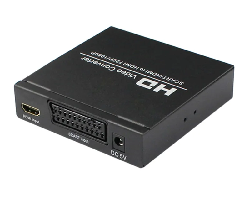 TSCART to HDMI Converter Adapter Upscaler SCART+HDMI to Full HDMI1080p+AudioCoaxial Output Connector for HDTV DVD Free Shipping (3)