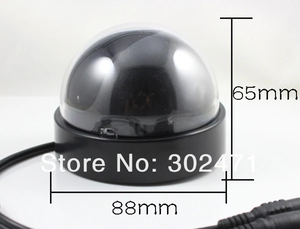 CCD купольная камера видеонаблюдения круглый пластиковый корпус крышка чехол