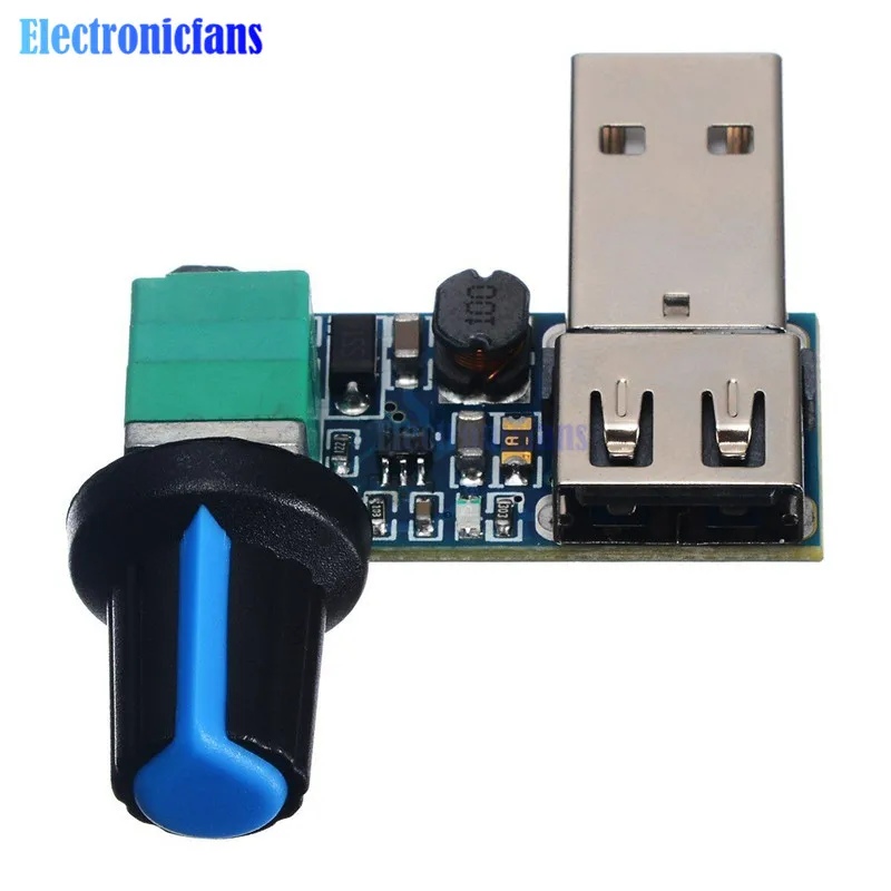 5V to 12V Micro USB Fan Stepless Speed Controller Regulator with Switch Module Governor Volume Male Female Adapter | Электронные