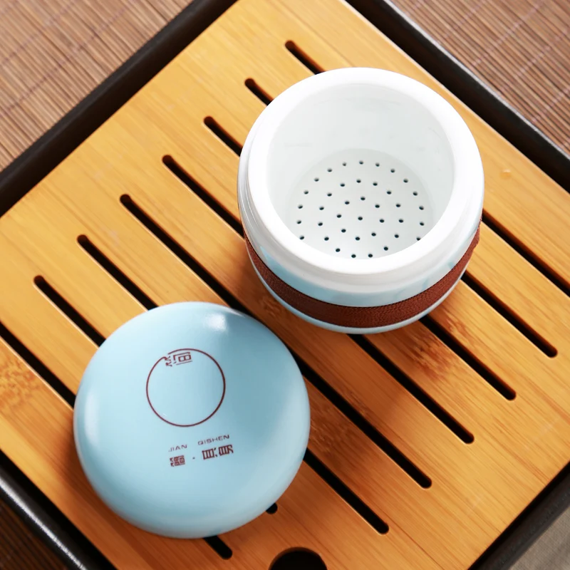 PINNY New Design Mini Portable Tea Set Ceramic Travel Teapots With Liner High Quality Simple Tea Pot Fashion Carry Cups