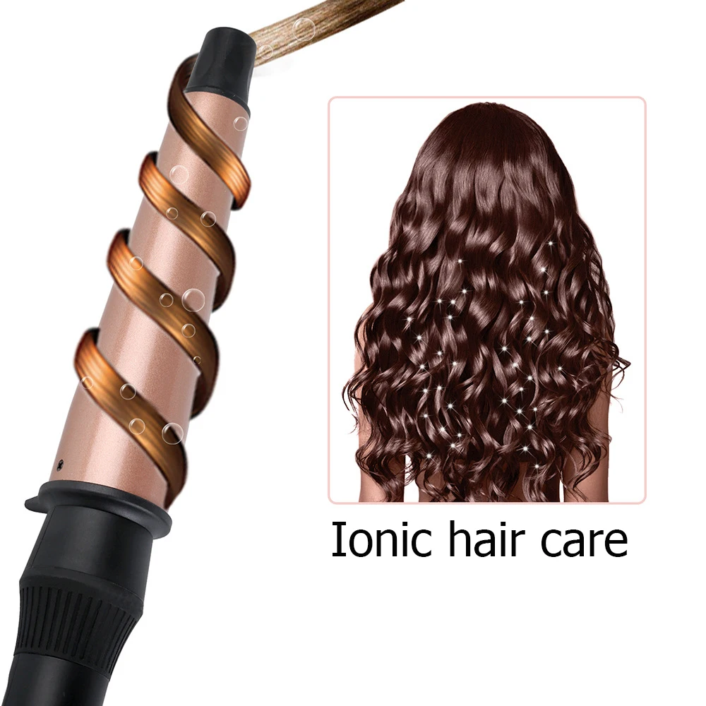 Harga Turmalin Ceramic Curling Iron 1 1.5 Inch Rambut Waver Pear Bunga Cone Elektrik Rambut Curler Alat Penggulung Curling Wand Murah Turmalin Ceramic Curling Iron 1 1.5 Inch Rambut Waver Pear Bunga Cone Elektrik Rambut Curler Alat Penggulung Curling Wand