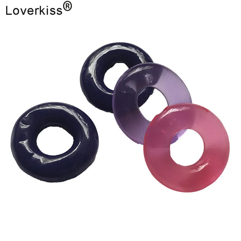 Loverkiss 4 шт. силиконовые кольца на член товары для взрослых мужские секс игрушки