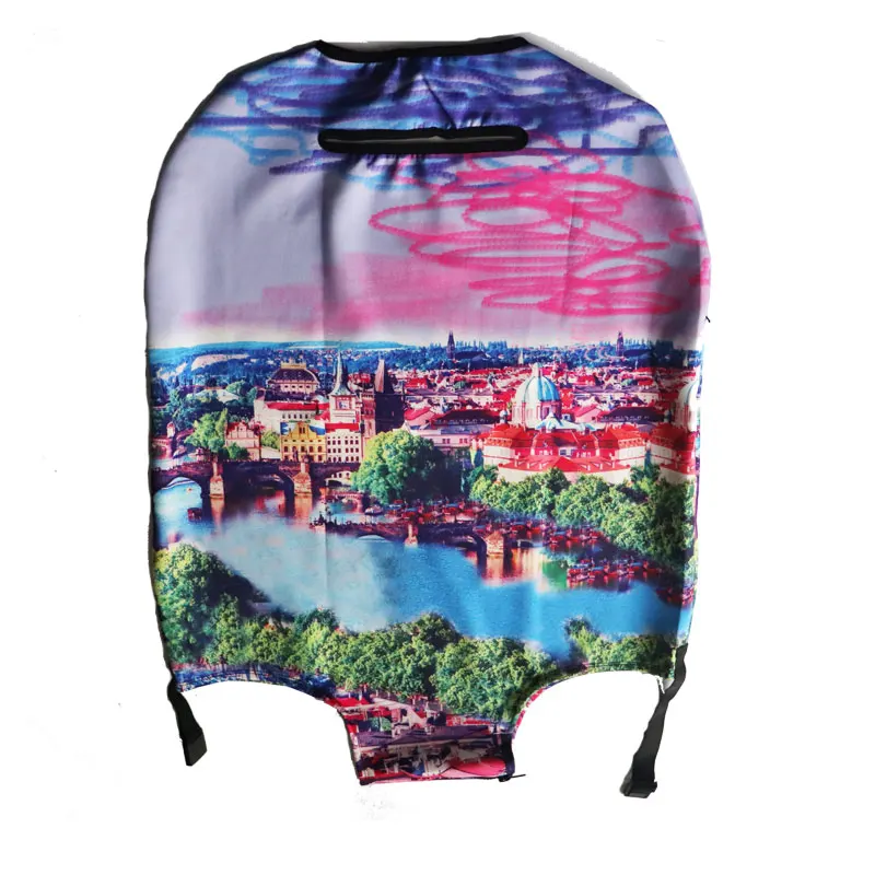 Защитный чехол для багажа TRIPNUO из эластичной ткани, Suitable18-32 дюймов, чехол на колесиках для костюма, аксессуары для путешествий - Цвет: 14
