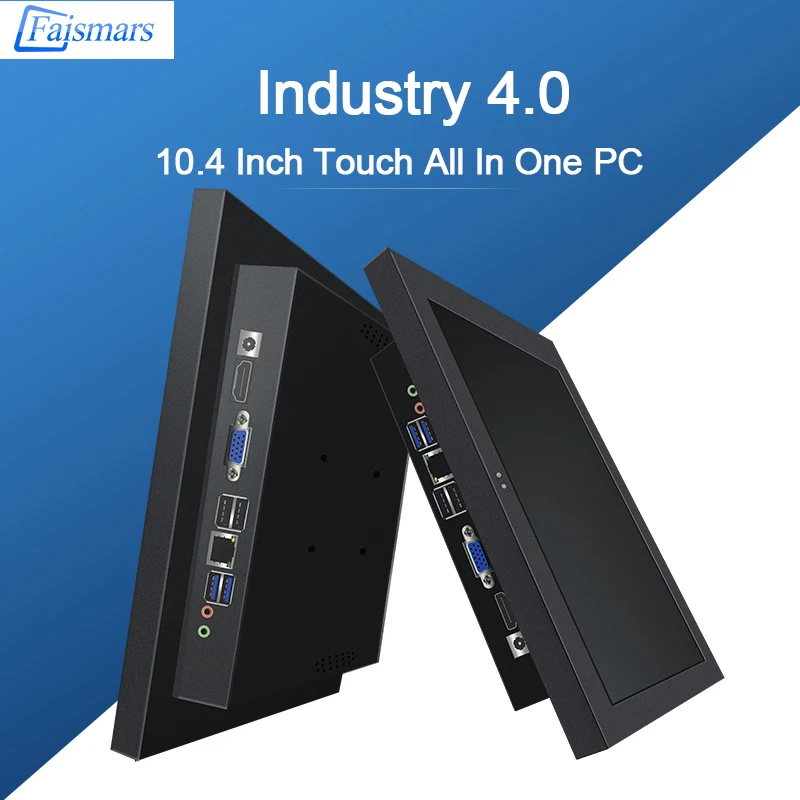 10 4 дюймовый ПК настольный компьютер 4G RAM 64G SSD Intel Core I5 4300U &quotвсе в одном мини